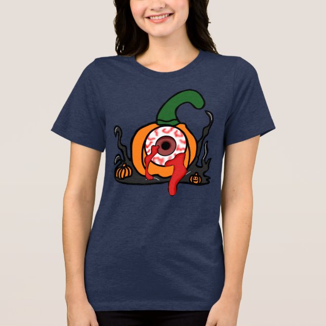 Taloky Bloodshot Pumpkin T Shirt (Framsida)