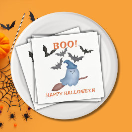 Taloky Boo Ghost och Fladdermus Kids Halloween fes Pappersservett