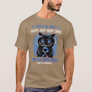 Taloky Cat kan vara galet Blue Ribbon Diabetes Awa T Shirt