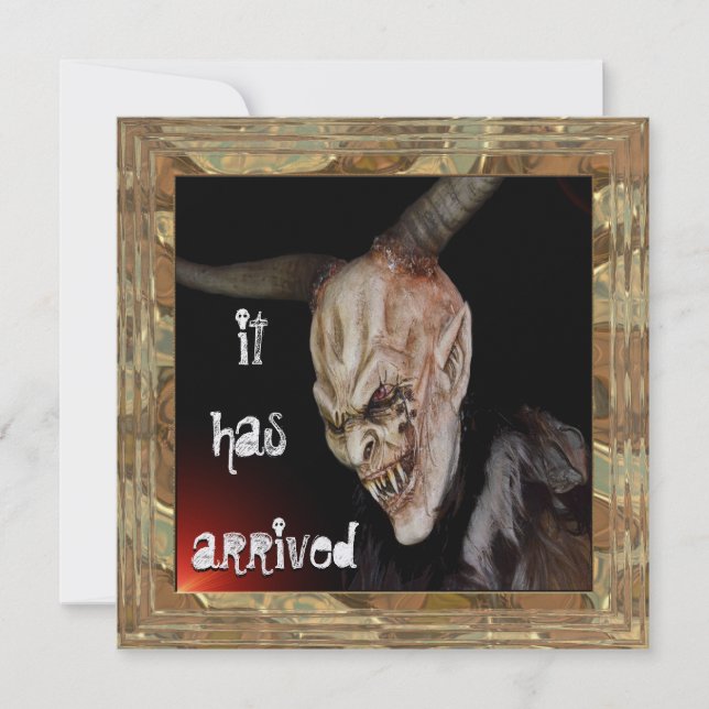 Taloky Demon Halloween har blivit inbjuden Inbjudningar (Framsida)