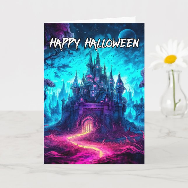 Taloky Frightful Haunted House | HAPPY HALLOWEEN Kort (Liten växt)