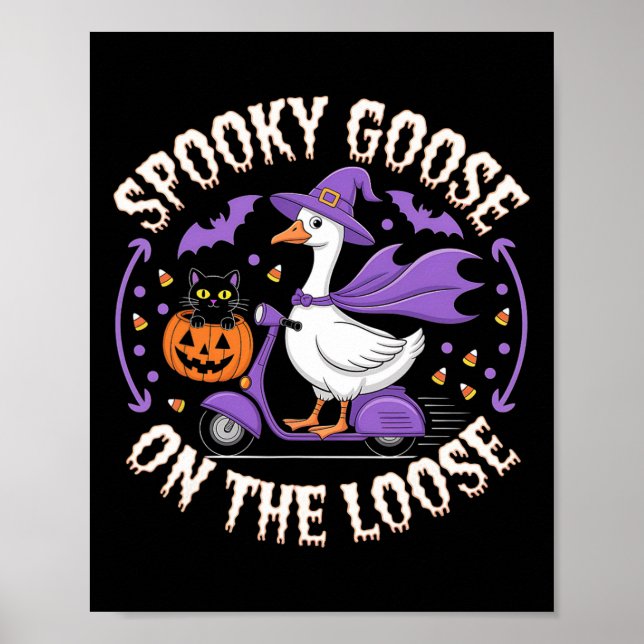 Taloky Goose på den vackra halloween Poster (Framsidan)