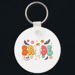 Taloky Halloween Bride to be Bachelorette Party Mo Nyckelring<br><div class="desc">Taloky Halloween Bride to be Bachelorette Party Matching</div>