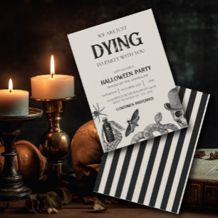 Taloky Halloween Costume Party-inbjudan Inbjudningar