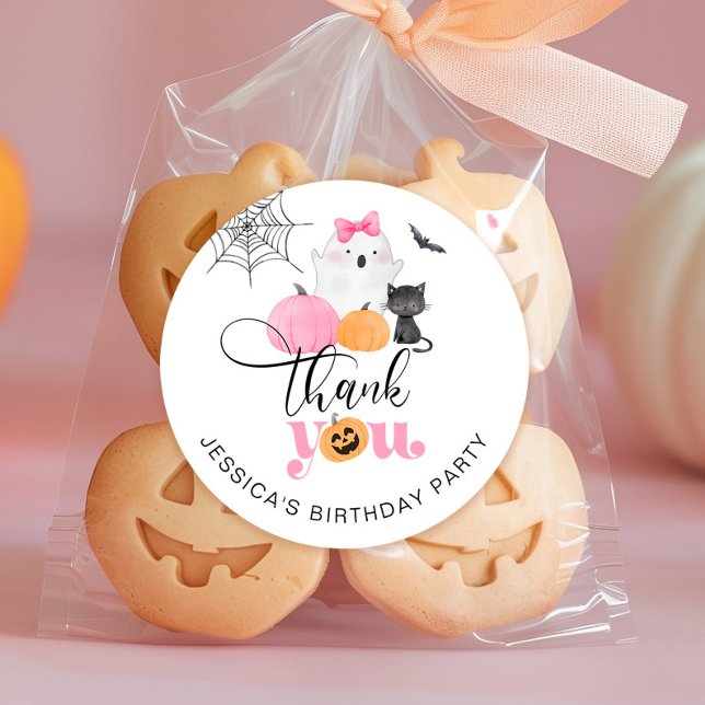 Taloky Halloween-födelsedagstack Runt Klistermärke (Skapare uppladdad)