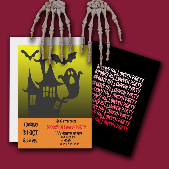 Taloky Halloween House Party-inbjudan Inbjudningar (Skapare uppladdad)