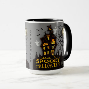 Taloky Halloween Spöken Haunted House Anpassade Mugg