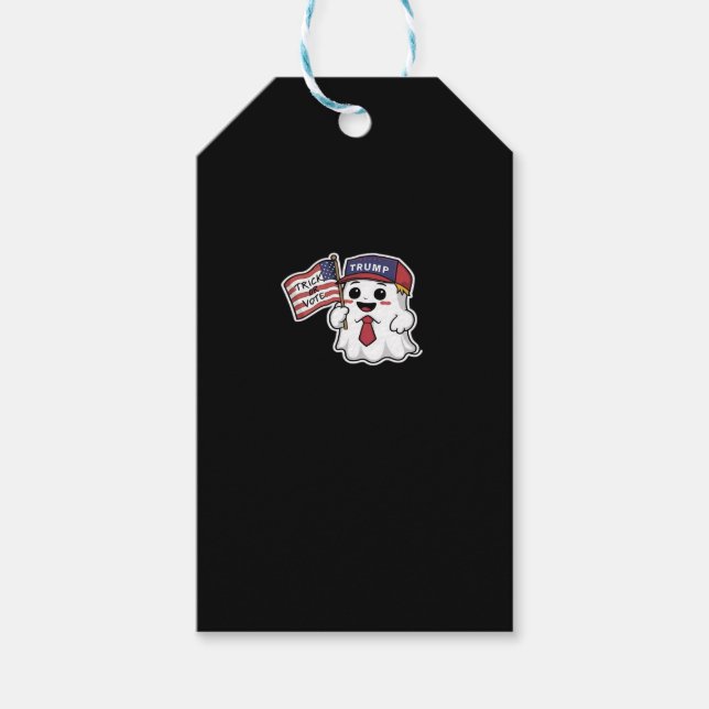 Taloky, Halloween, stryck eller rösträtt, jag får  Presentetikett (Framsidan)