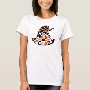 Taloky Halloween Vibe-Witches av Crazy Hat T Shirt