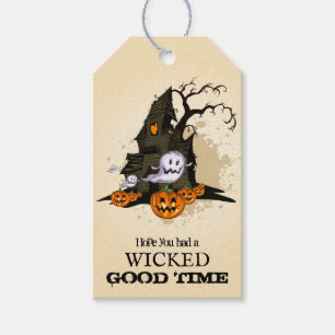 Taloky Haunted House Halloween Favor Gift-Märkre Presentetikett