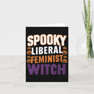Taloky Liberal Feminist Witch Halloween Feminist F Kort