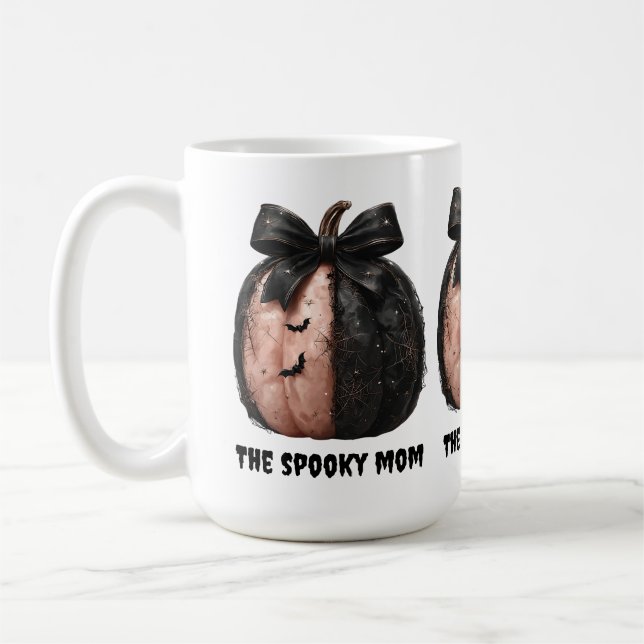Taloky Mamma Halloween Pumpkin Kaffemugg (Vänster)