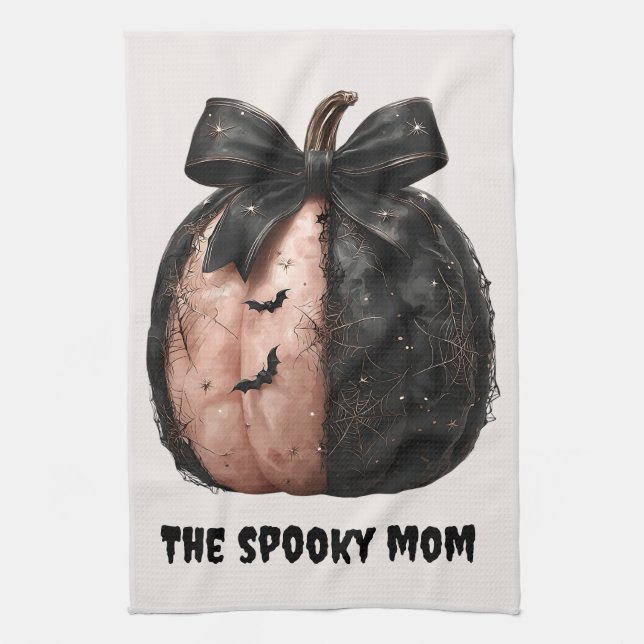 Taloky Mamma Halloween Pumpkin Kökshandduk (Vertikal)
