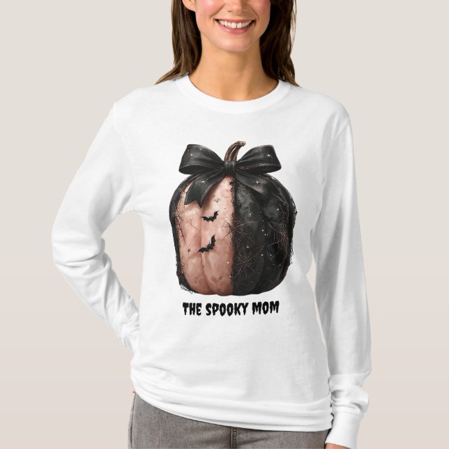 Taloky Mamma Halloween Pumpkin T Shirt (Framsida)