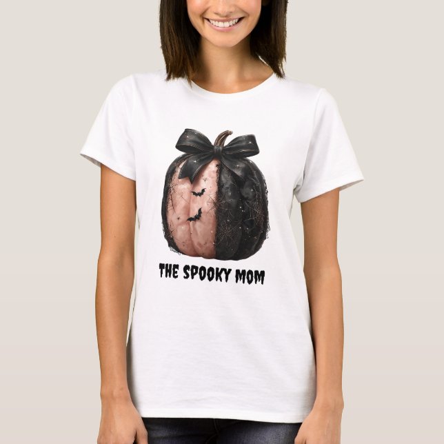 Taloky Mamma Halloween Pumpkin T Shirt (Framsida)