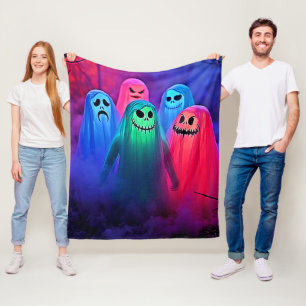Taloky Natten av färgfull Spöken design Fleecefilt