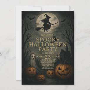 Taloky Night Halloween Costume Party-inbjudan Inbjudningar