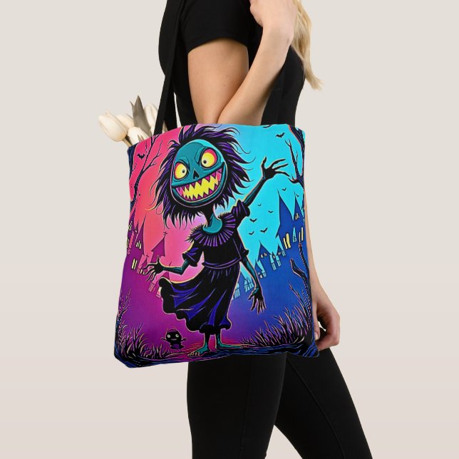 Taloky Night Halloween Creatdesign Design Tygkasse (Närbild)
