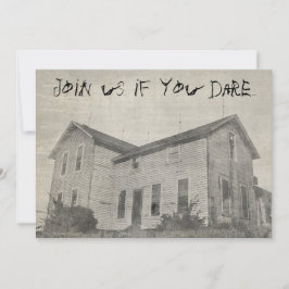 Taloky Old Distress Haunted Halloween House Inbjudningar