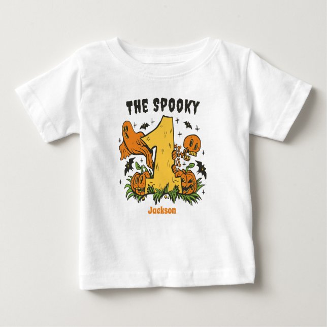 Taloky One Halloween 1:a födelsedagspumpan T Shirt (Framsida)