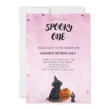 Taloky One Halloween Birthday-inbjudan