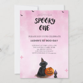 Taloky One Halloween Birthday-inbjudan Inbjudningar
