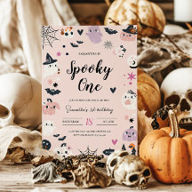 Taloky One Halloween Birthday-inbjudan