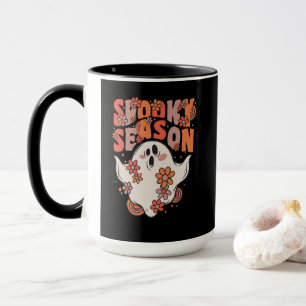 Taloky Season Groovy Ghost med Vintage Flowers Mugg