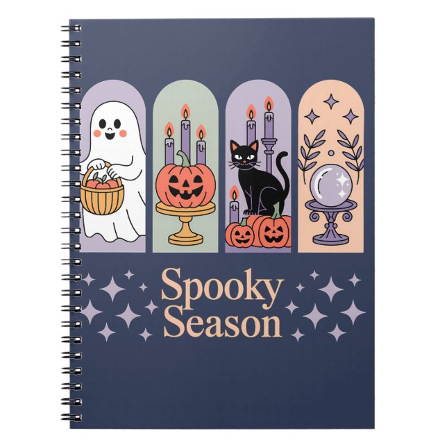 Taloky Season i Halloween Mönster Anteckningsbok (Framsidan)