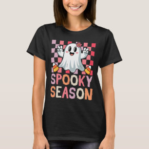 Taloky Season Retro Happy halloween Ghost Women to T Shirt