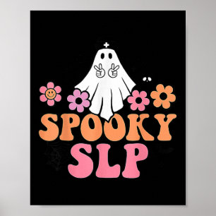 Taloky Slp Tal språkpatolog Cute Ghost Poster