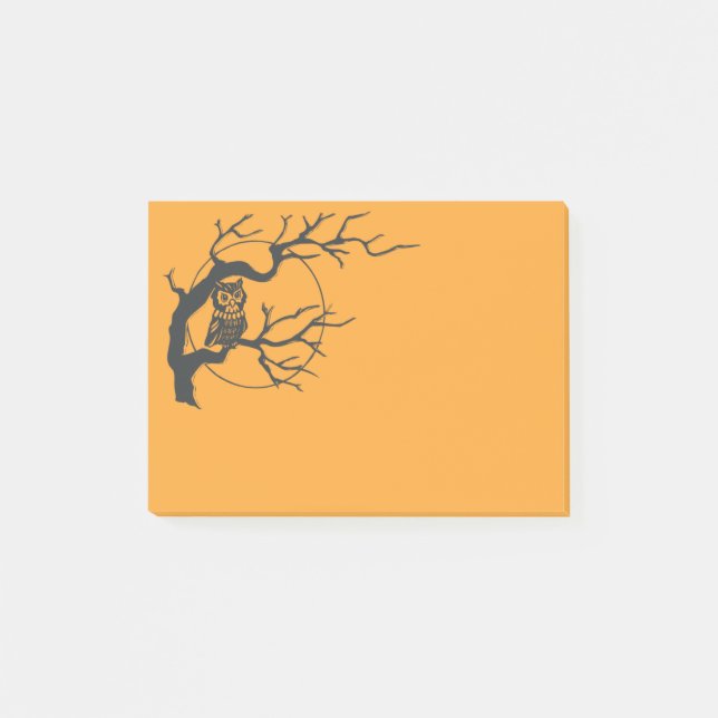 Taloky Uggla Pumpkin Halloween Post sin Post-it Block (Framsida)