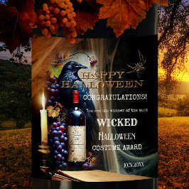 Taloky Wicked Halloween Costume Award Vinflaska Etikett
