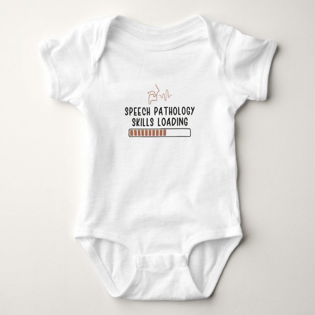 Talpatologi färdigheter Laddar Logoped T Shirt (Framsida)