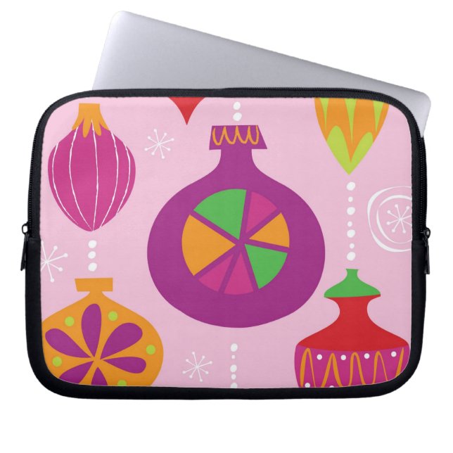 Talrik juldekoration som illustreras i diffe laptop sleeve (Framsidan)