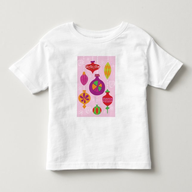 Talrik juldekoration som illustreras i diffe tee shirt (Framsida)