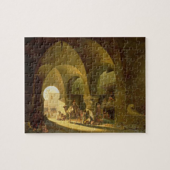 Talrika figurer i en norr afrikansk basar, 1839 ( pussel (Horisontell)