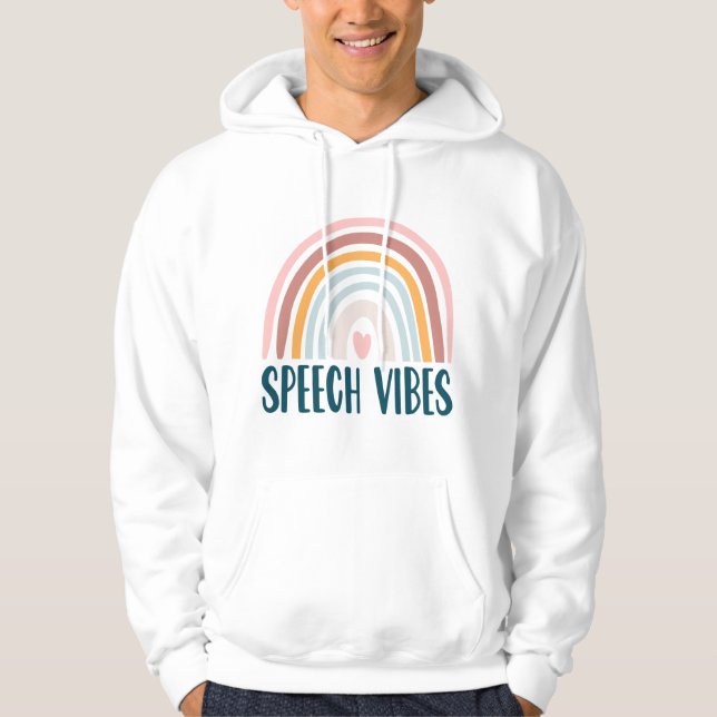 Talspråkpatologterapi SLP Boho Retro Hoodie (Framsida)