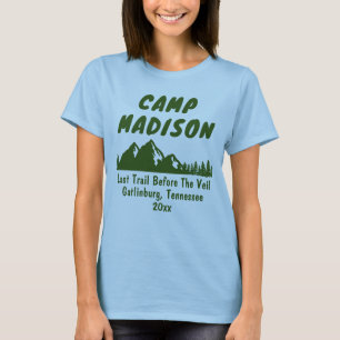 Tält Bachelorette-fest Berg Camping Vandring T Shirt
