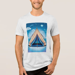 tält belyst nattetid t shirt