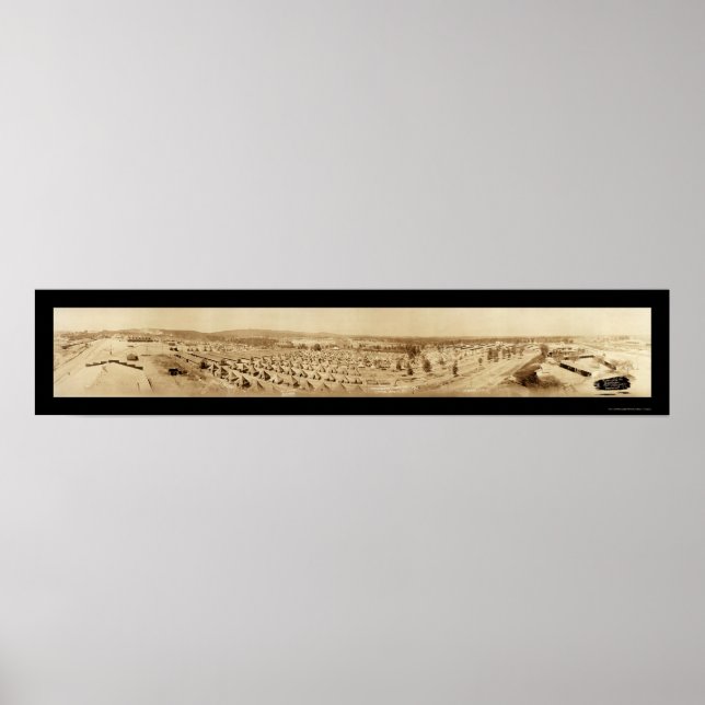 Tält Camp Sevier SC Photo 1918 Poster (Framsidan)