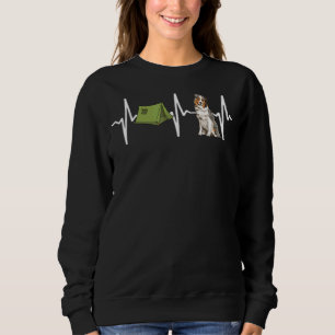 Tält Camping Australian shepherd Heartslag Hund T Shirt