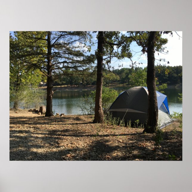 Tält Camping by Sjö Poster (Framsidan)