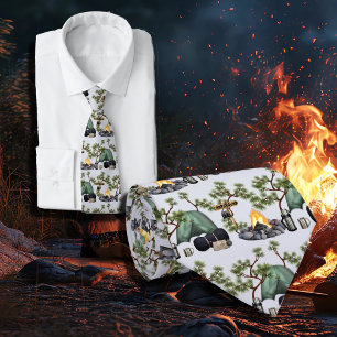 Tält Camping Mönster Camper's Neck Tie Slips
