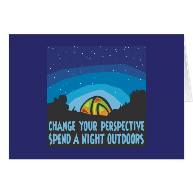 Tält Camping OBS Kort (Framsidan Horizontal)