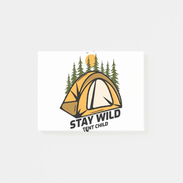Tält Camping Post-it Block (Framsida)