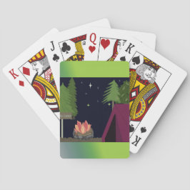 Tält Camping Spelkort