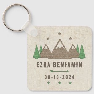 Tält Canvas Camping Pub Mitzvah Personlig Favor Nyckelring