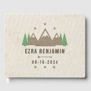 Tält Canvas Camping Pub Mitzvah Personlig Gästböcker