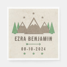 Tält Canvas Camping Pub Mitzvah Personlig Pappersservett